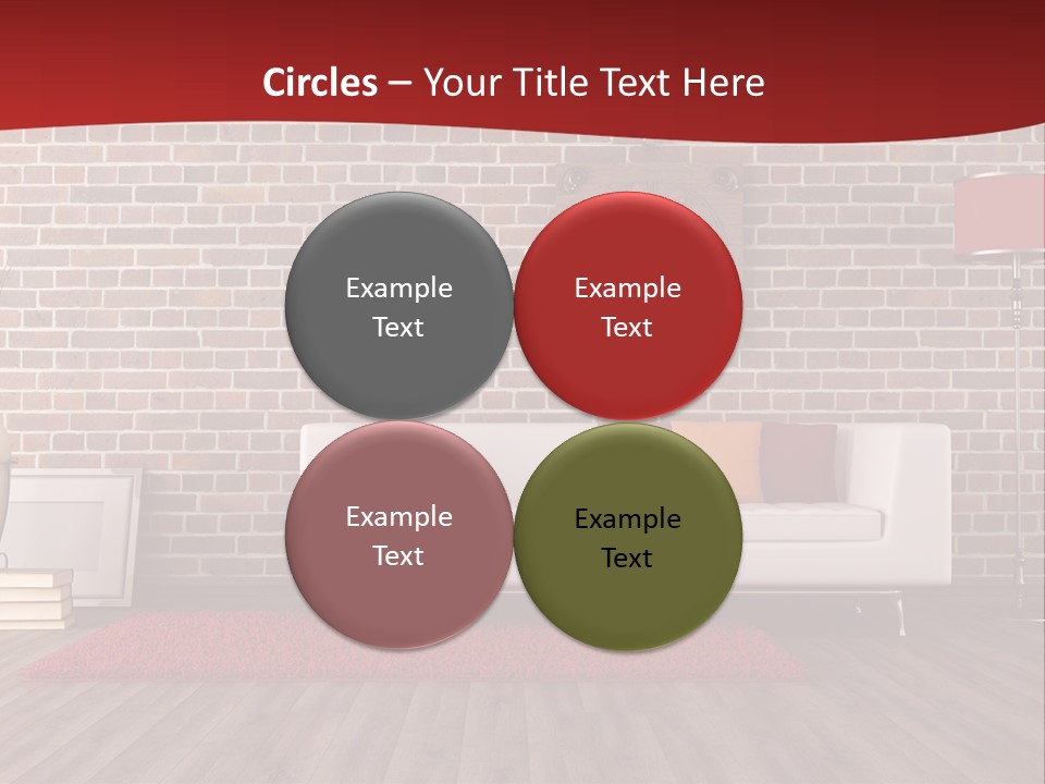 Room Wooden Clock PowerPoint Template