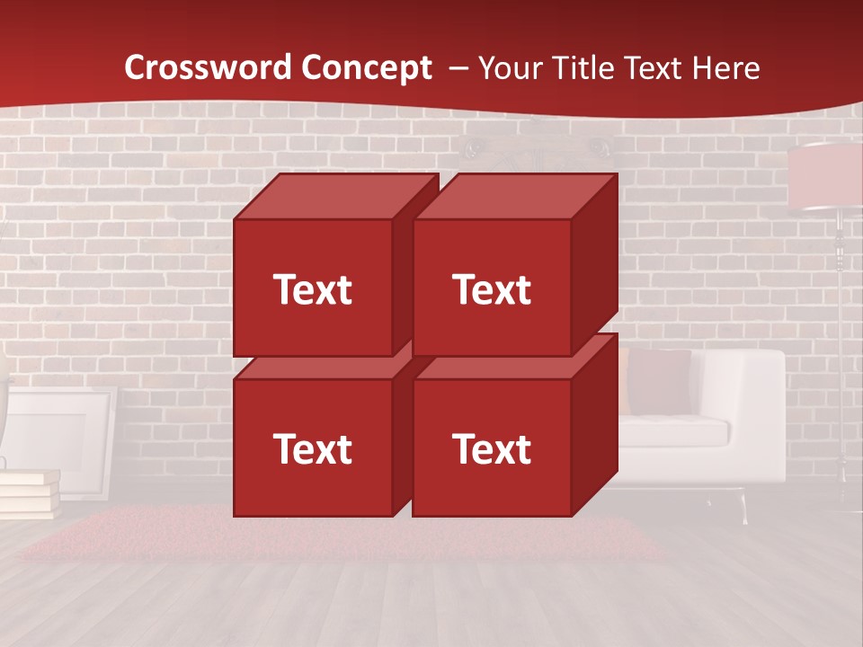 Room Wooden Clock PowerPoint Template