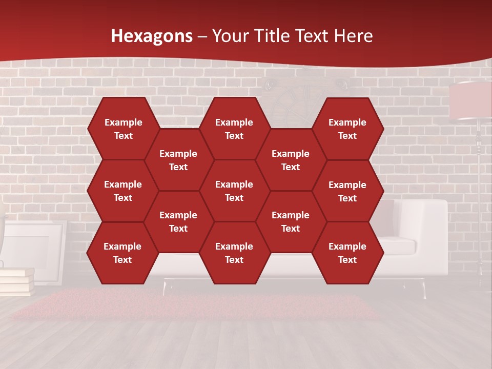 Room Wooden Clock PowerPoint Template