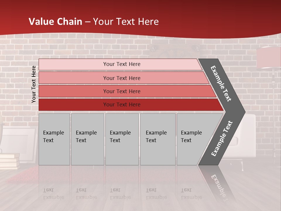 Room Wooden Clock PowerPoint Template