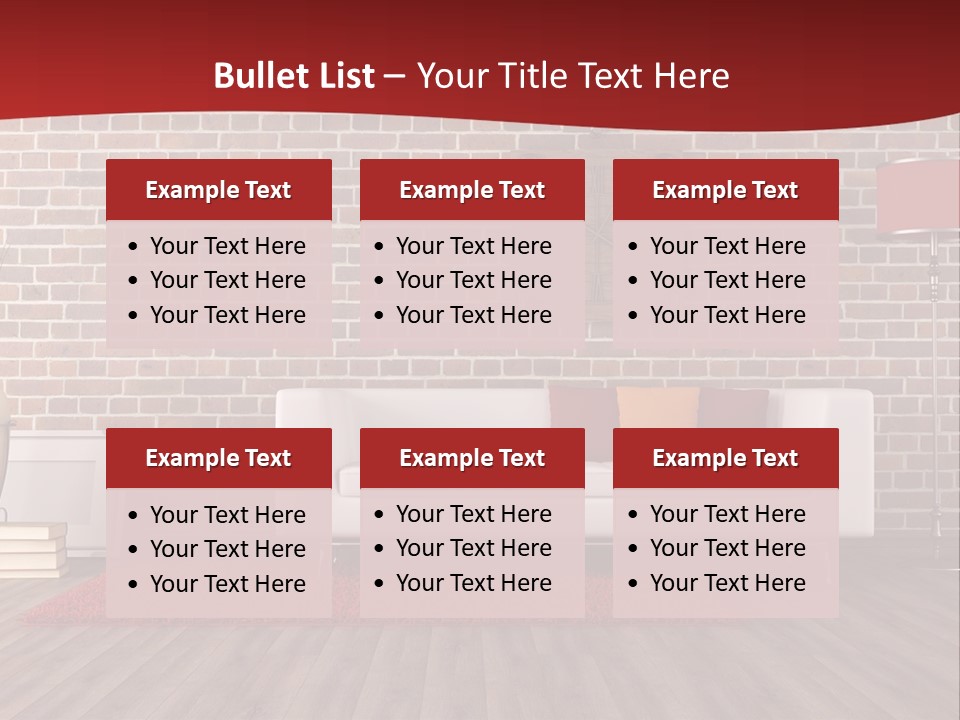 Room Wooden Clock PowerPoint Template