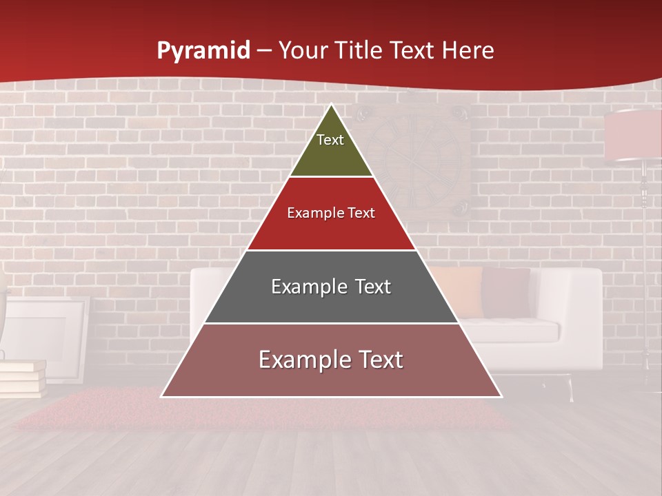 Room Wooden Clock PowerPoint Template