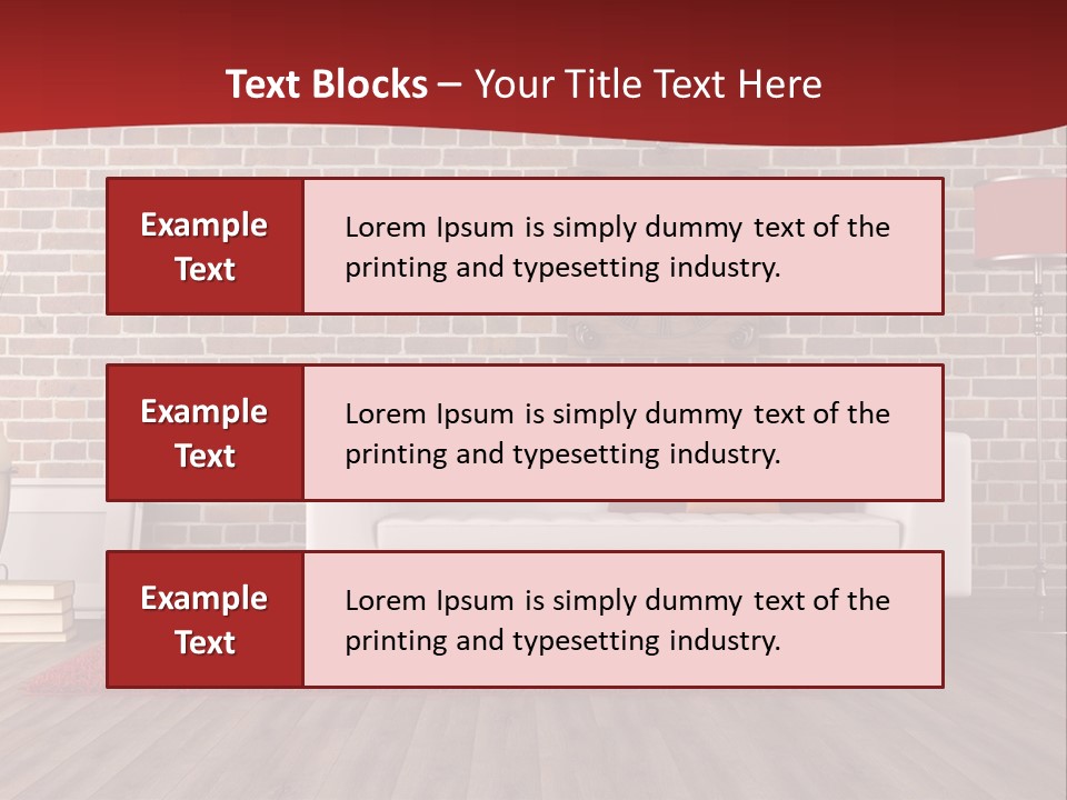 Room Wooden Clock PowerPoint Template
