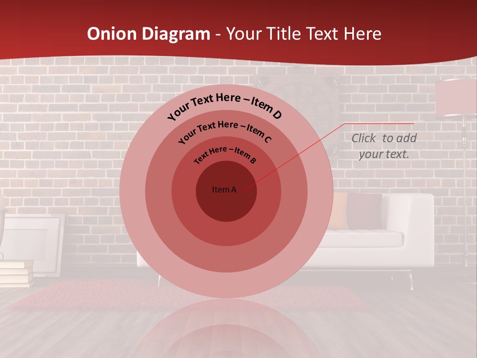 Room Wooden Clock PowerPoint Template