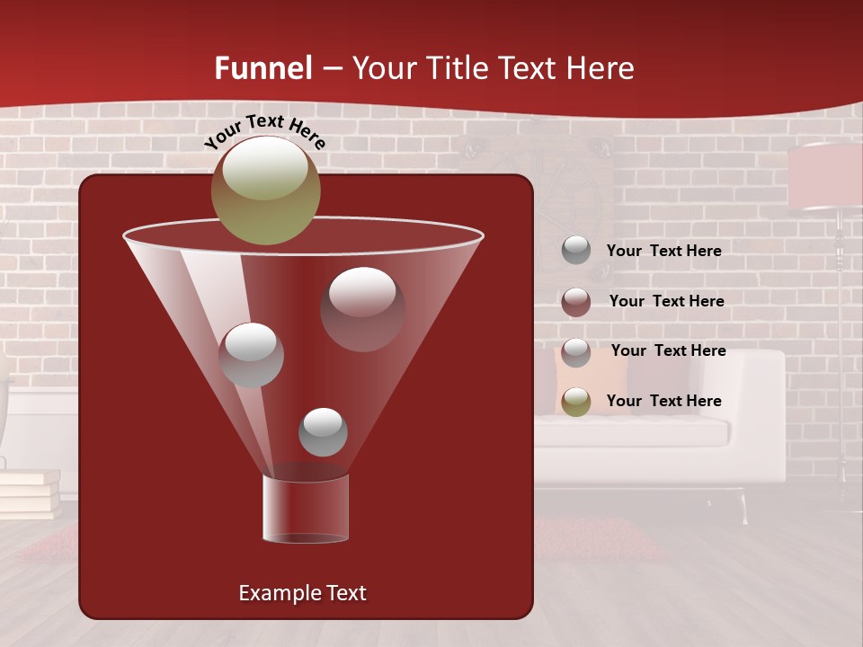 Room Wooden Clock PowerPoint Template