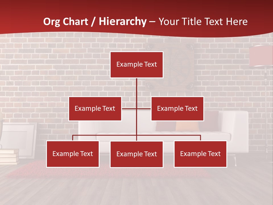 Room Wooden Clock PowerPoint Template