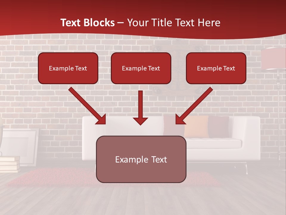 Room Wooden Clock PowerPoint Template