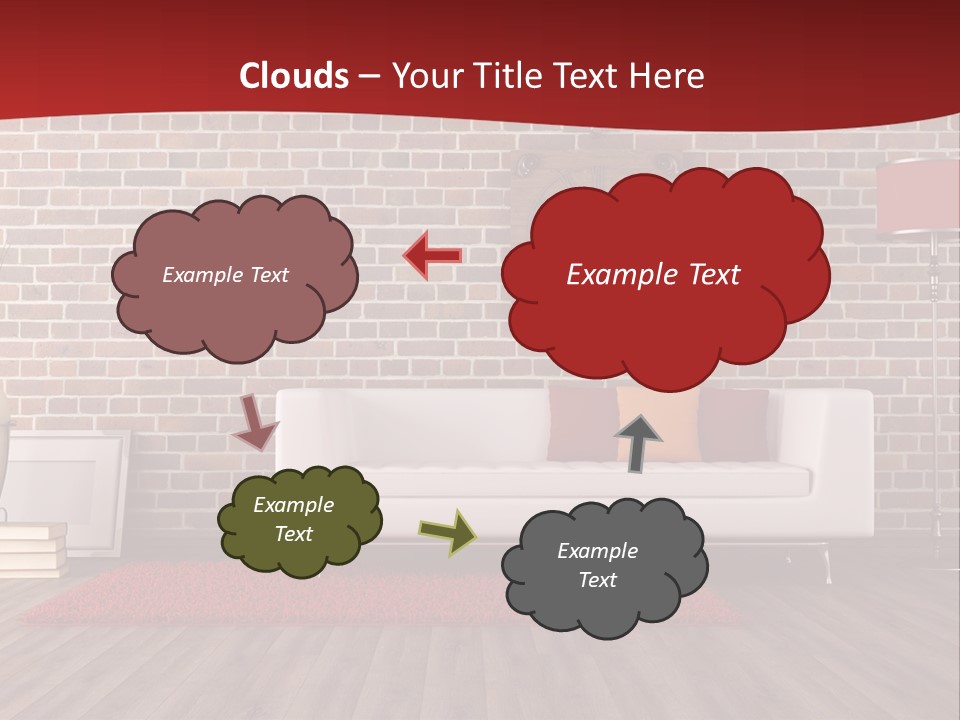 Room Wooden Clock PowerPoint Template