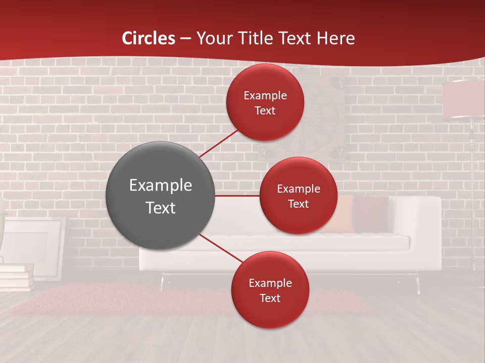 Room Wooden Clock PowerPoint Template