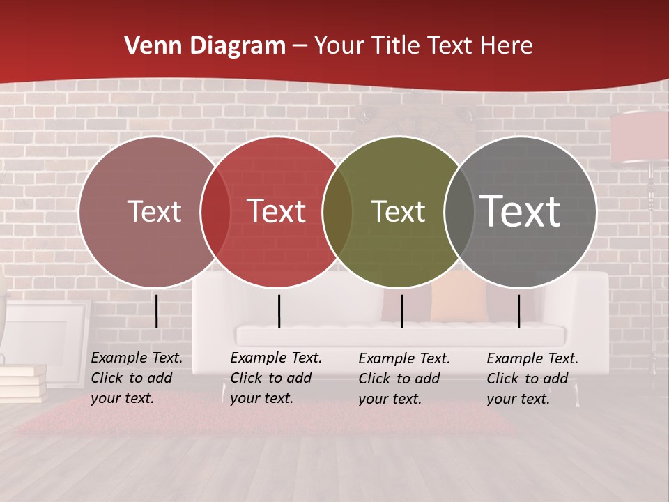 Room Wooden Clock PowerPoint Template