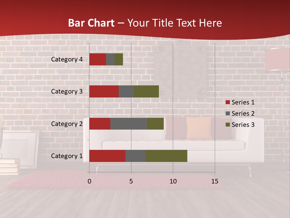 Room Wooden Clock PowerPoint Template