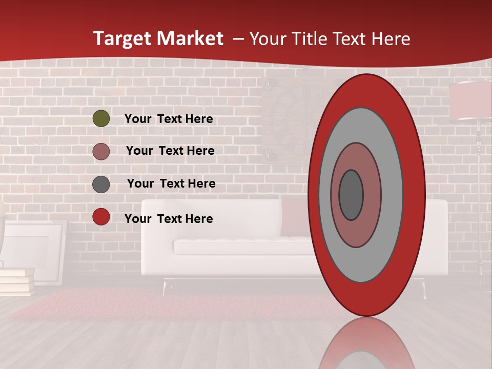 Room Wooden Clock PowerPoint Template