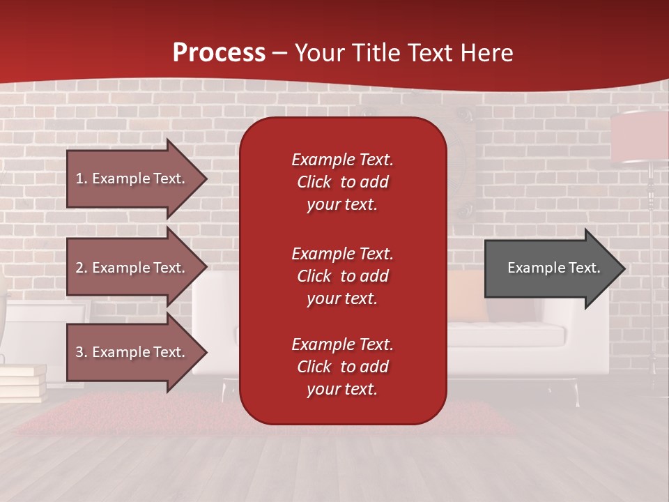 Room Wooden Clock PowerPoint Template