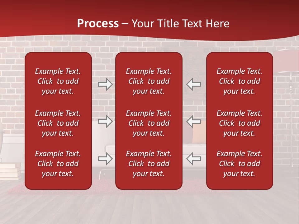 Room Wooden Clock PowerPoint Template