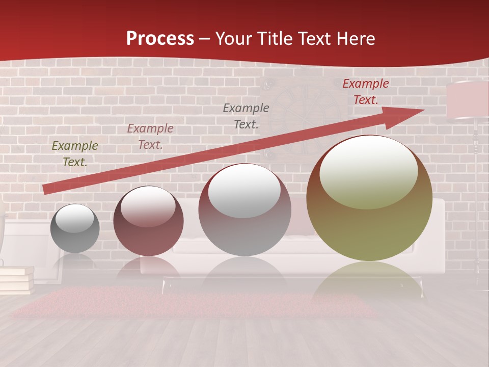 Room Wooden Clock PowerPoint Template