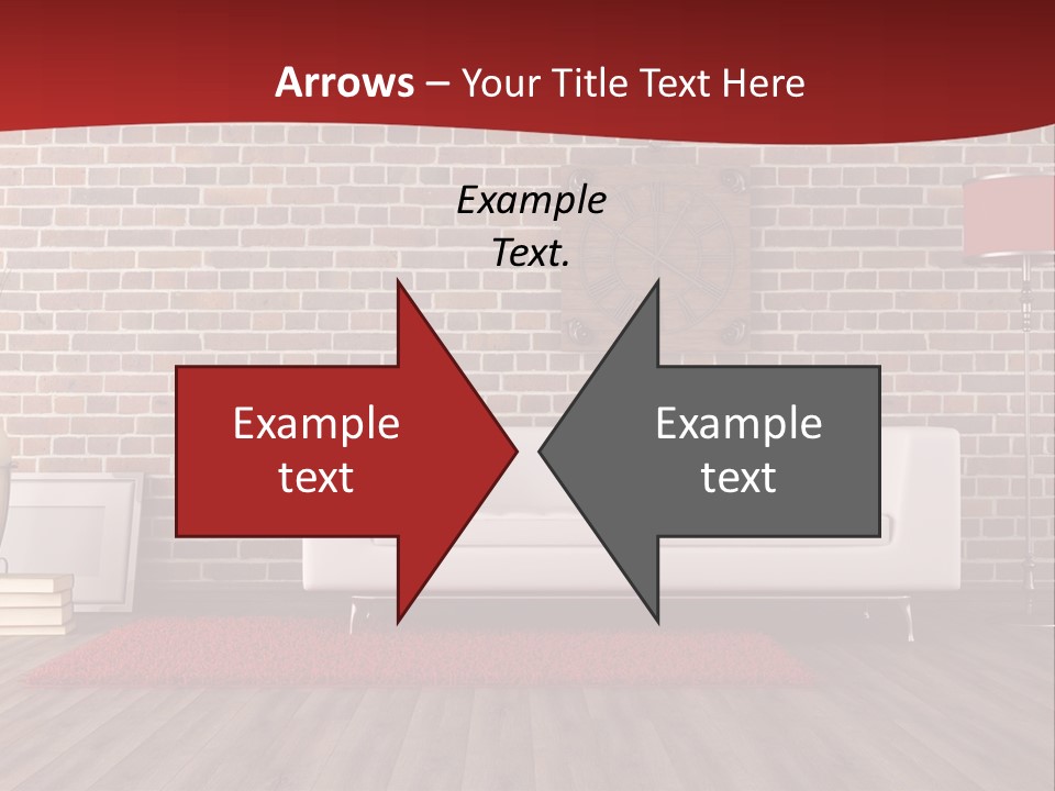 Room Wooden Clock PowerPoint Template