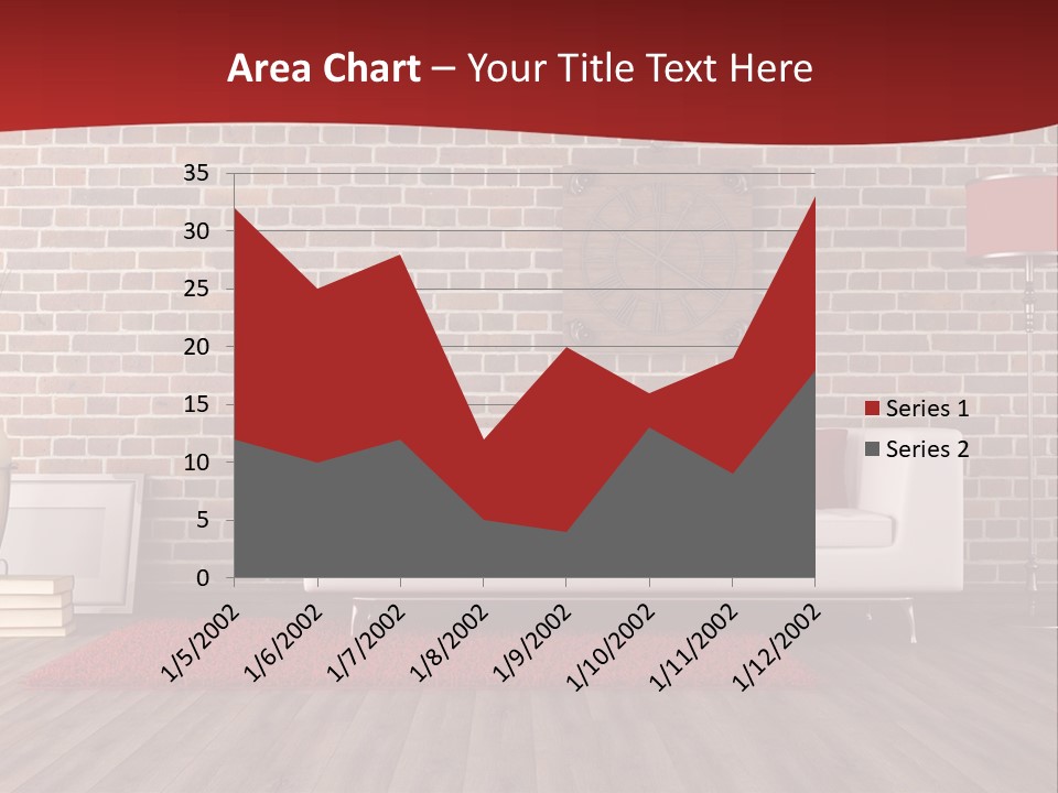 Room Wooden Clock PowerPoint Template