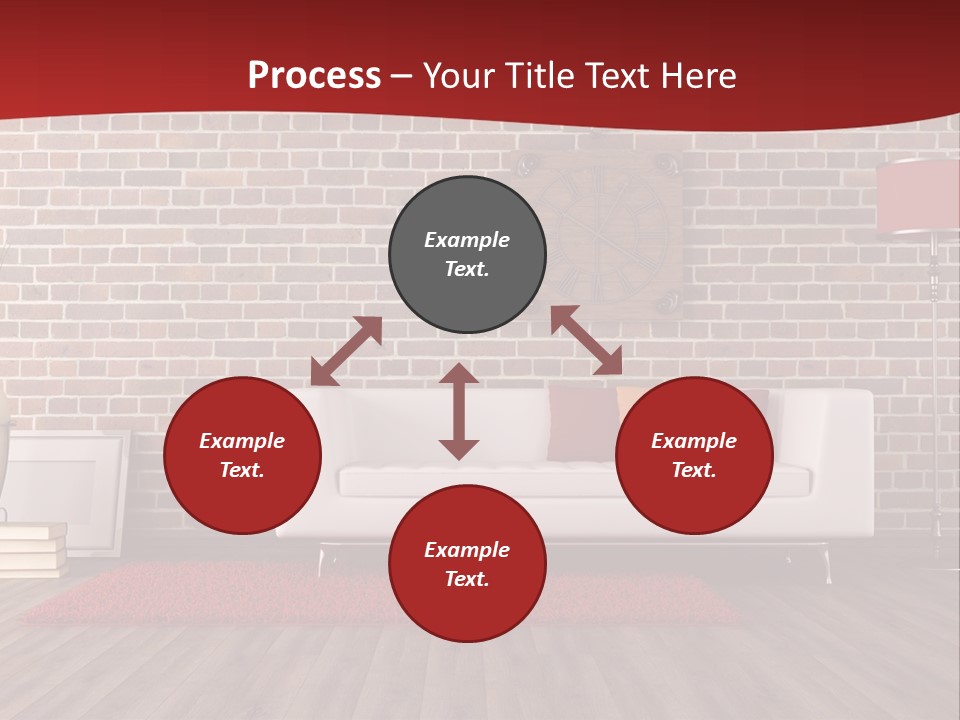 Room Wooden Clock PowerPoint Template