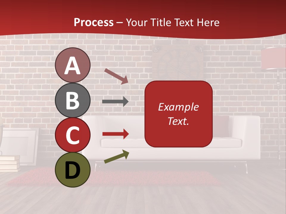 Room Wooden Clock PowerPoint Template