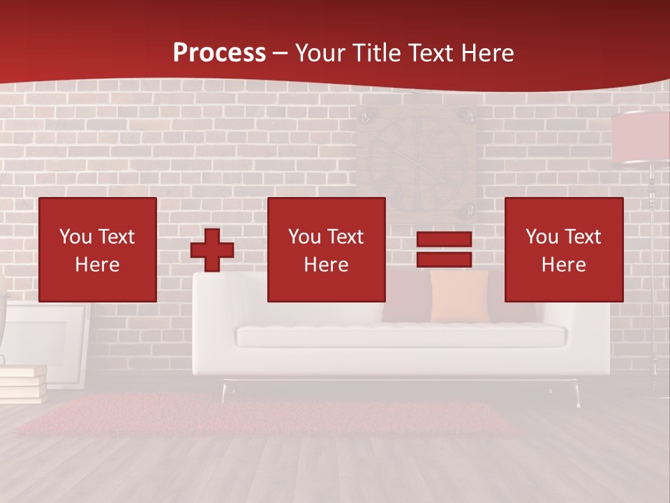 Room Wooden Clock PowerPoint Template