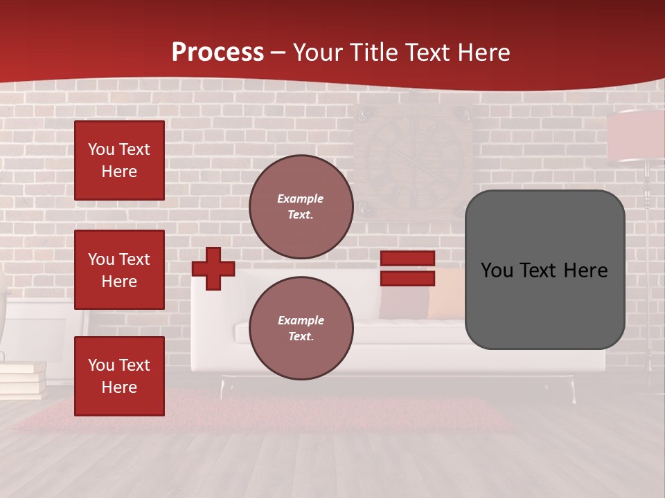 Room Wooden Clock PowerPoint Template