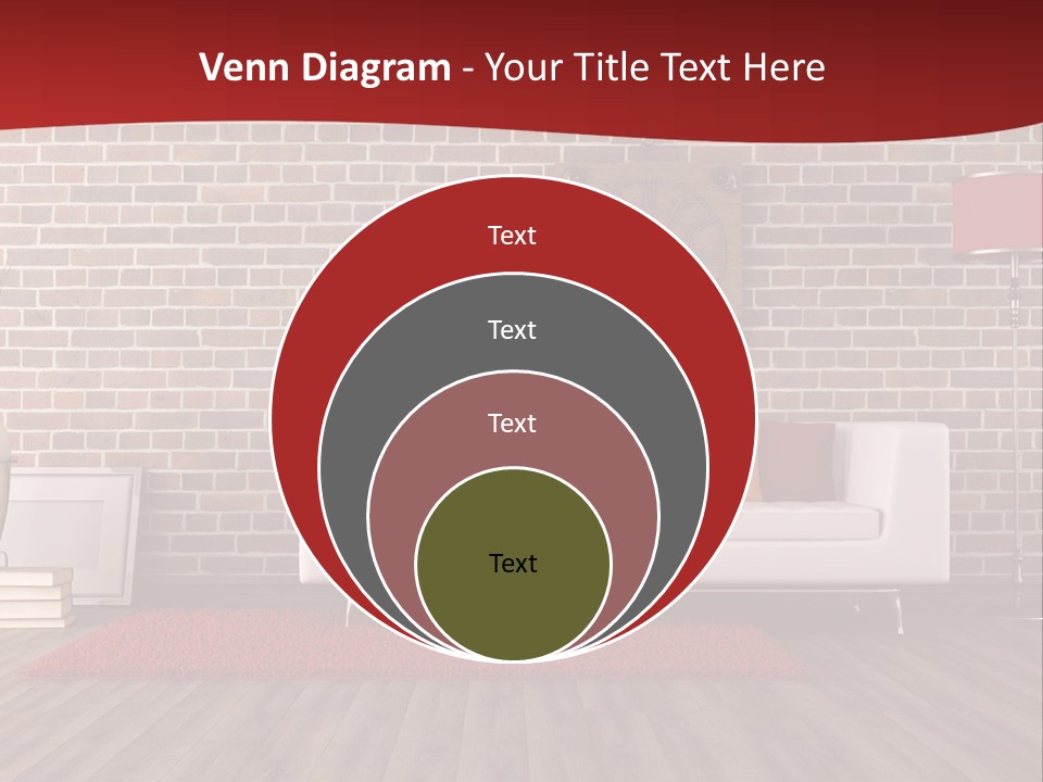 Room Wooden Clock PowerPoint Template