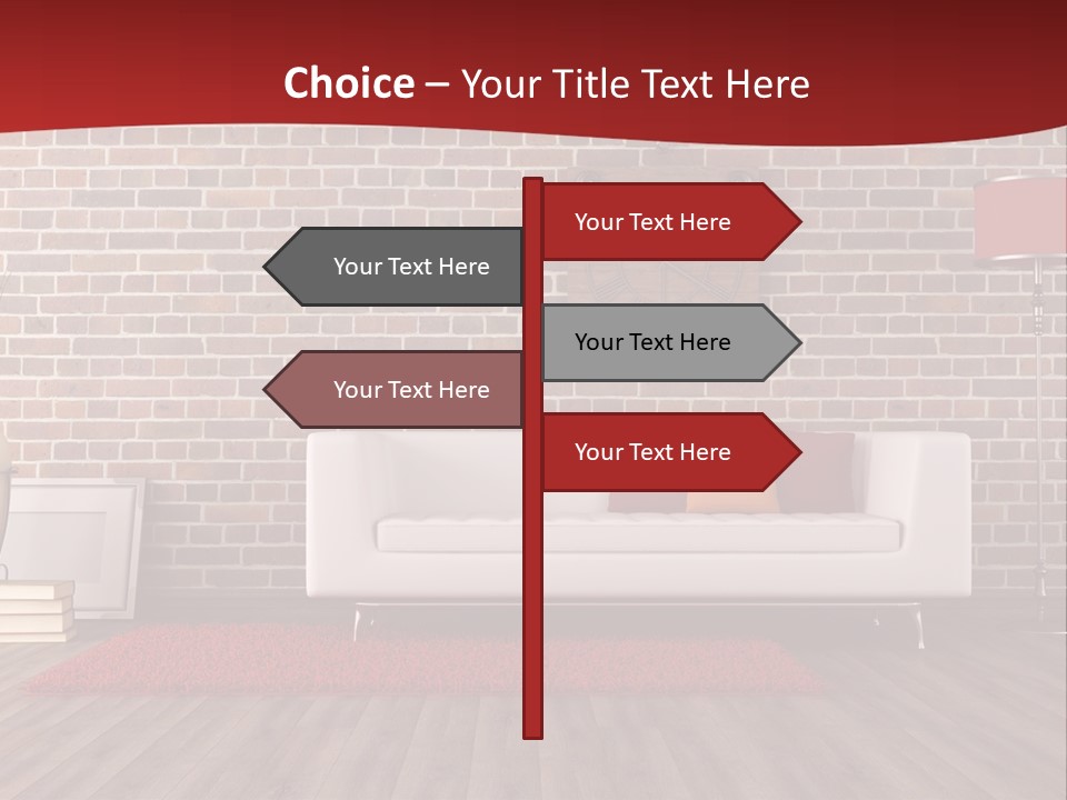 Room Wooden Clock PowerPoint Template