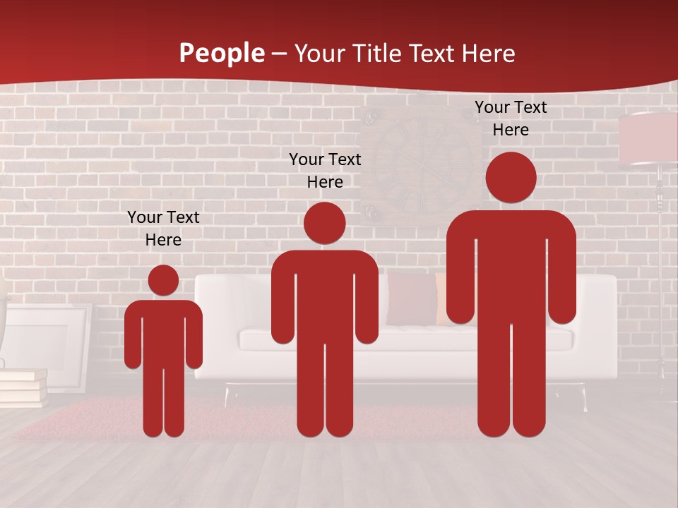 Room Wooden Clock PowerPoint Template