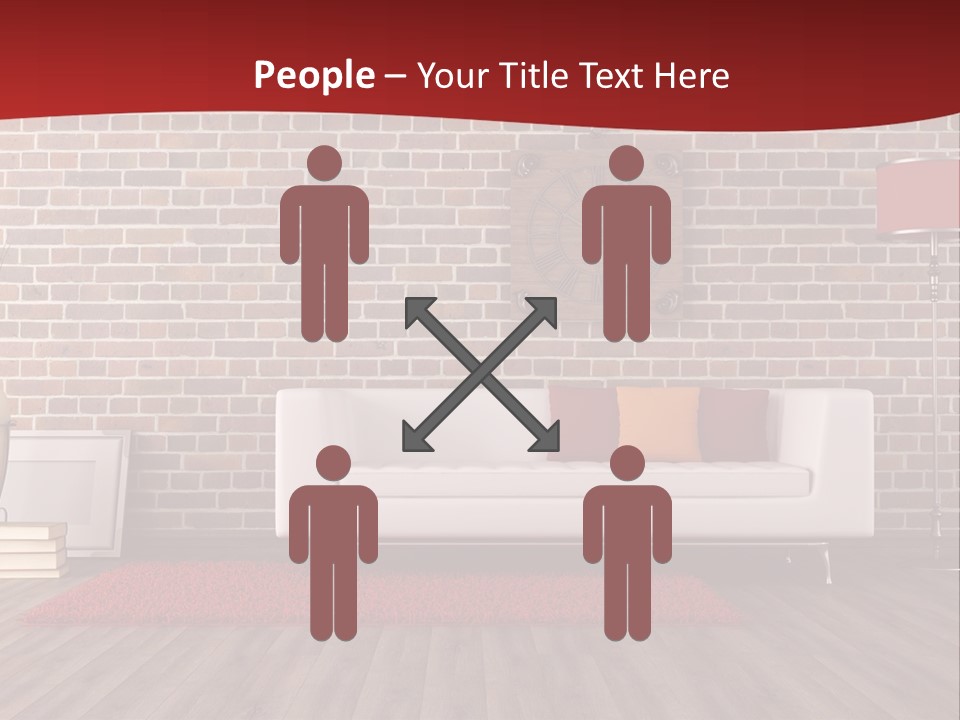 Room Wooden Clock PowerPoint Template