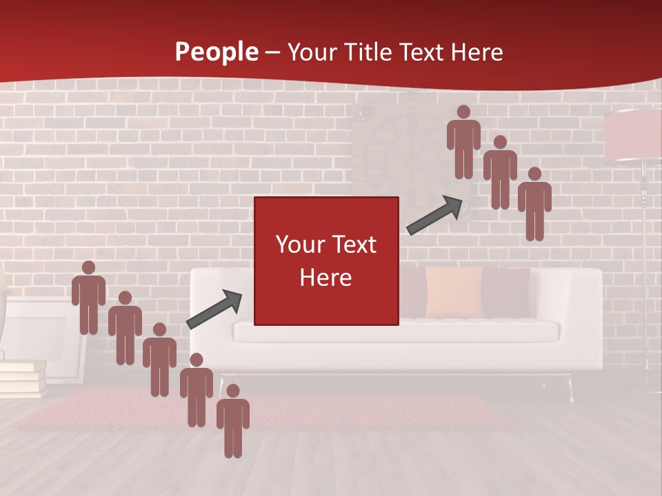 Room Wooden Clock PowerPoint Template