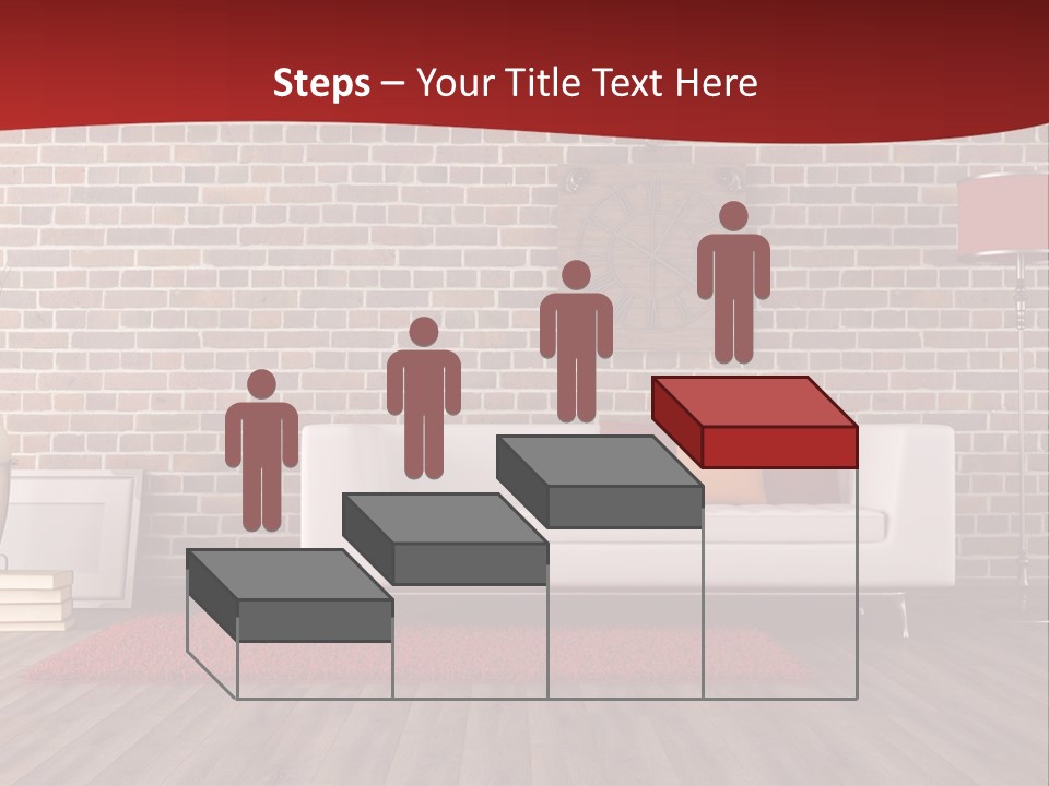 Room Wooden Clock PowerPoint Template