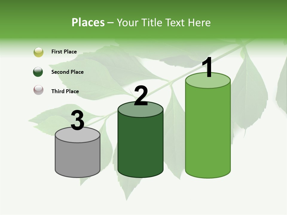 Blue Spring Flower PowerPoint Template