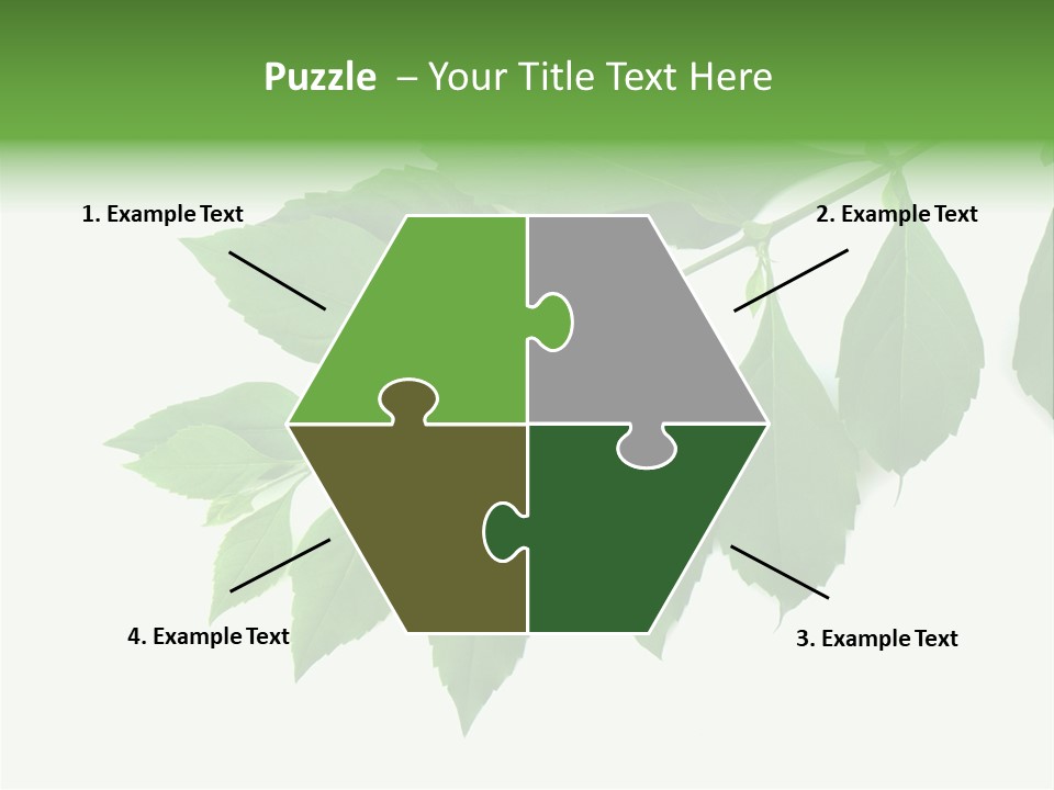 Blue Spring Flower PowerPoint Template