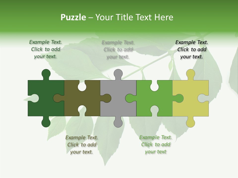 Blue Spring Flower PowerPoint Template