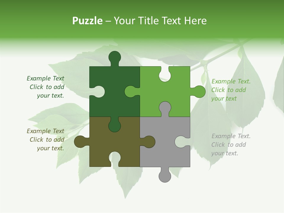 Blue Spring Flower PowerPoint Template