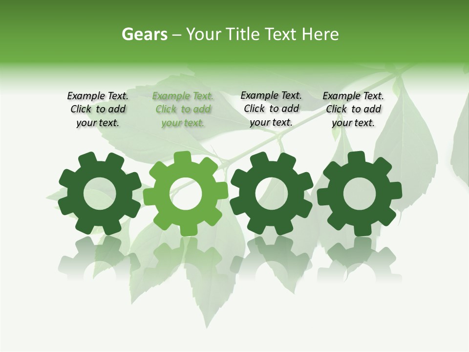 Blue Spring Flower PowerPoint Template