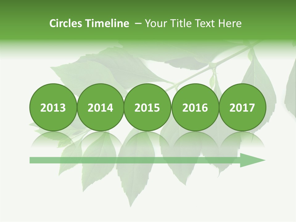 Blue Spring Flower PowerPoint Template