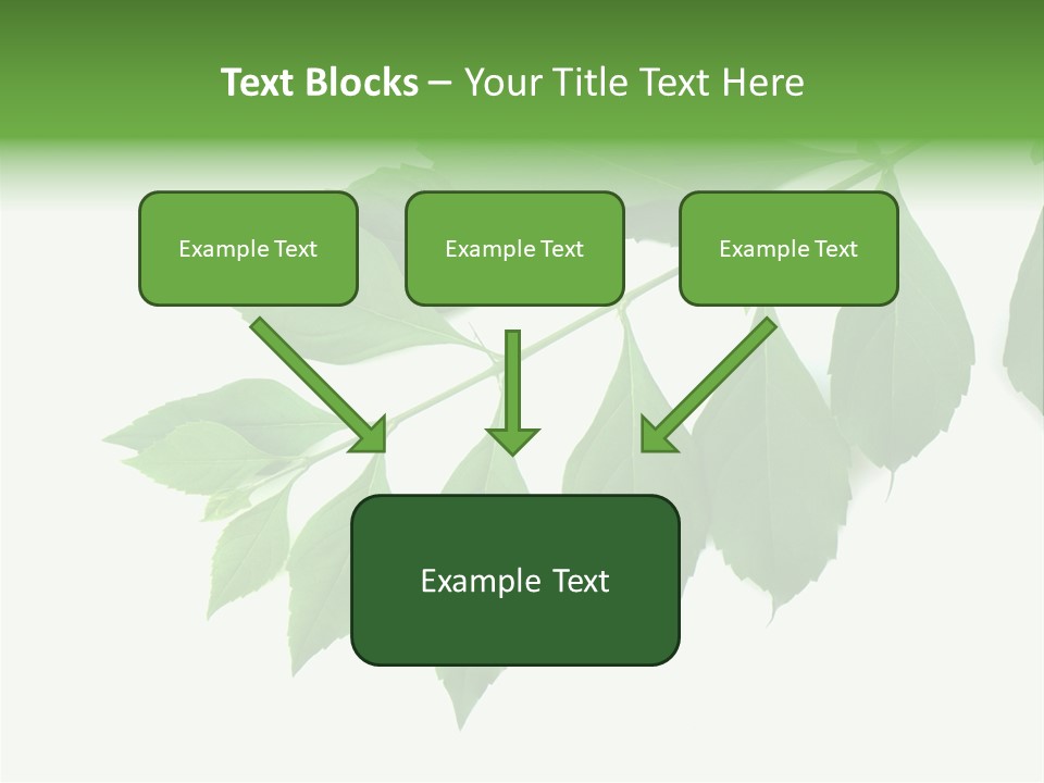 Blue Spring Flower PowerPoint Template