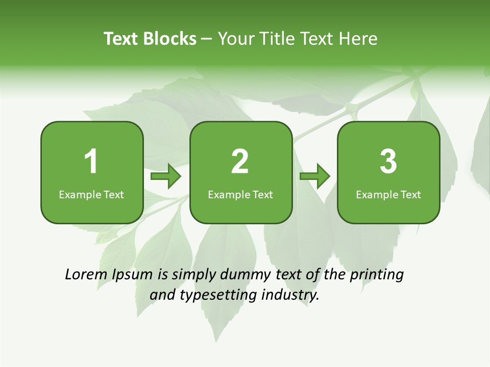 Blue Spring Flower PowerPoint Template