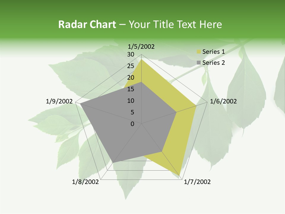 Blue Spring Flower PowerPoint Template