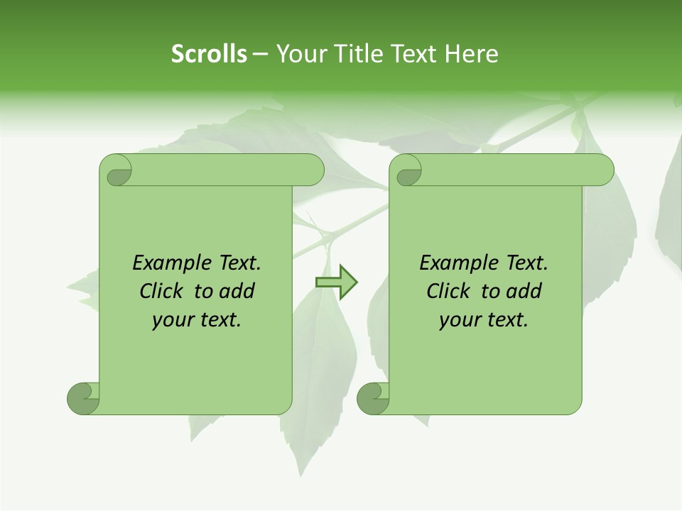 Blue Spring Flower PowerPoint Template