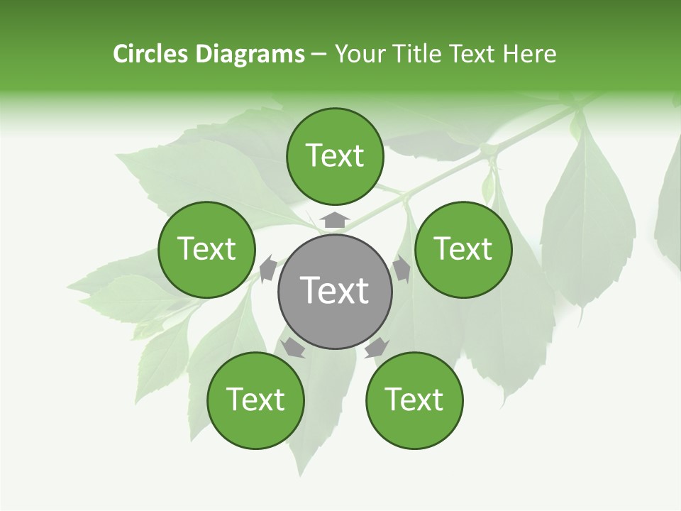 Blue Spring Flower PowerPoint Template