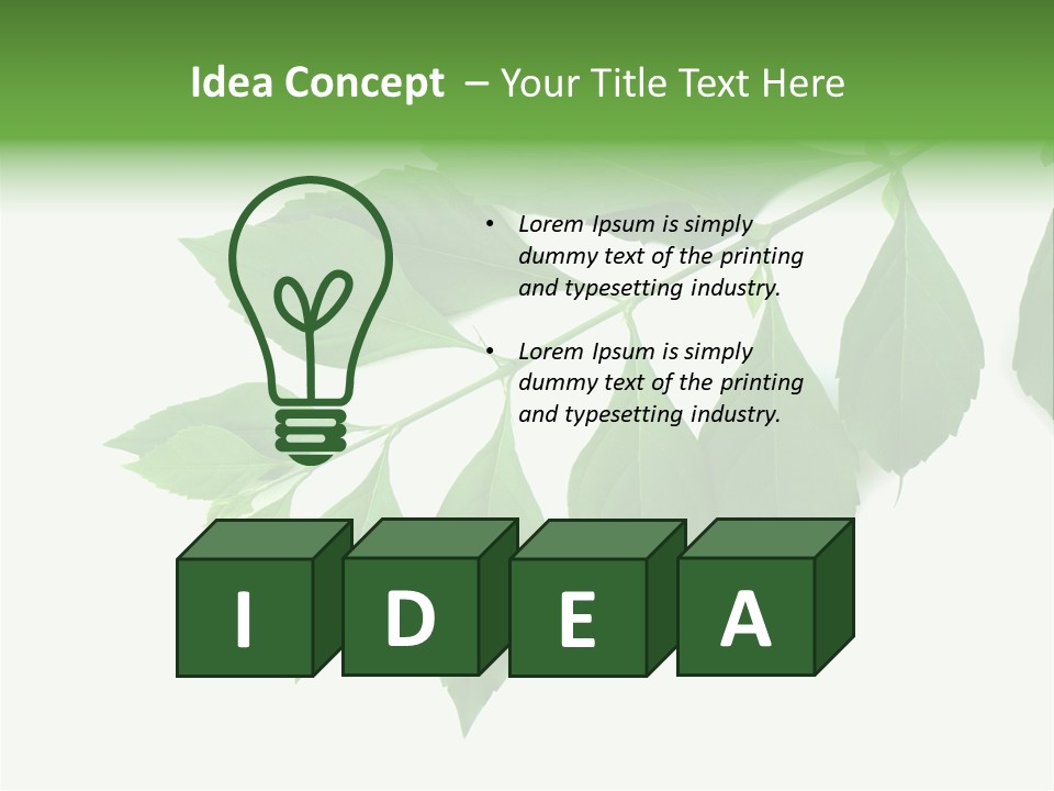 Blue Spring Flower PowerPoint Template