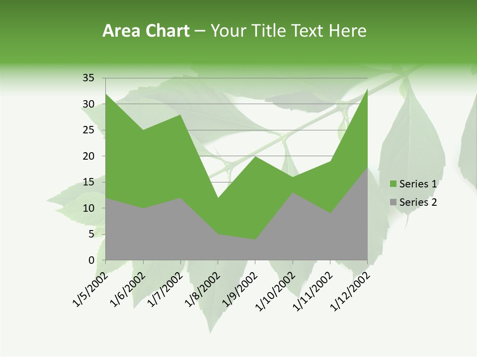 Blue Spring Flower PowerPoint Template