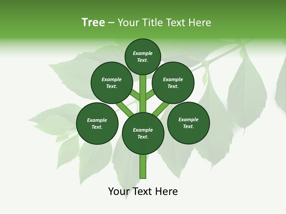 Blue Spring Flower PowerPoint Template