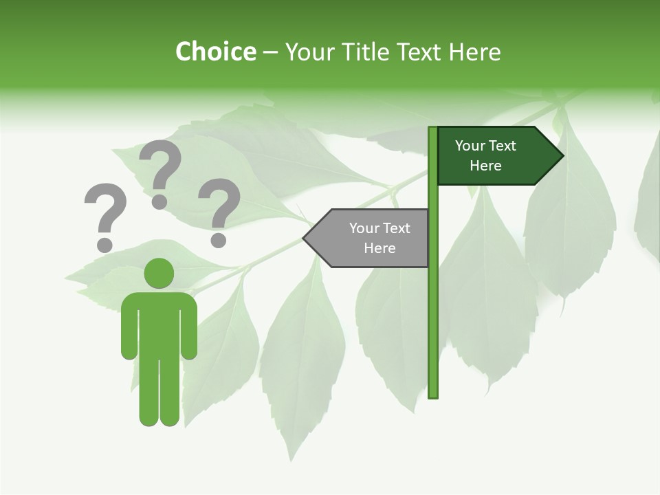 Blue Spring Flower PowerPoint Template