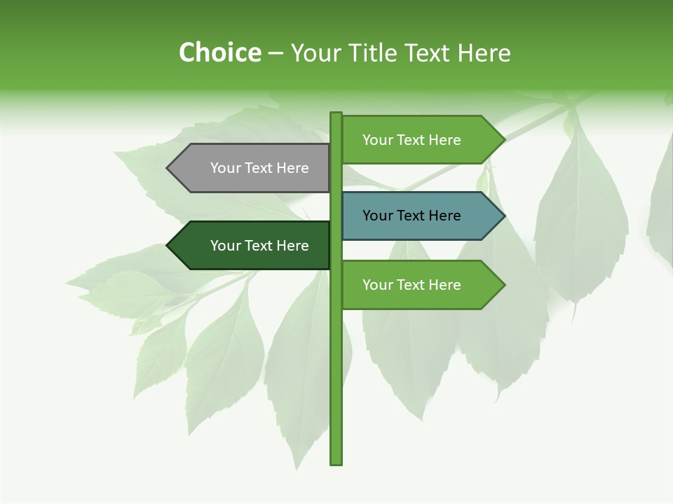 Blue Spring Flower PowerPoint Template