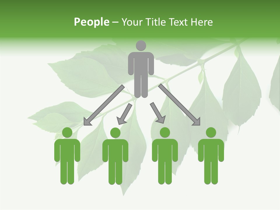 Blue Spring Flower PowerPoint Template