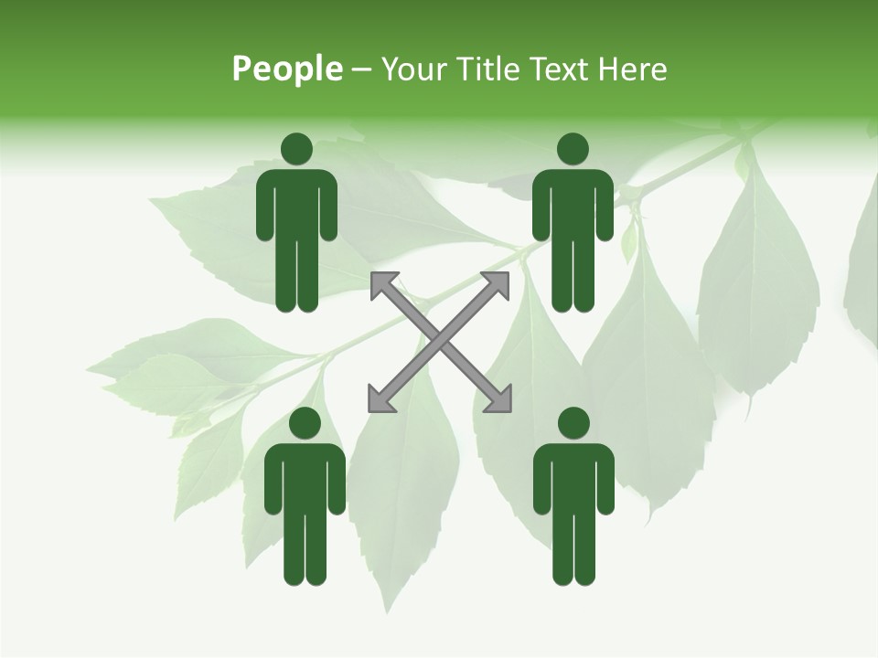 Blue Spring Flower PowerPoint Template