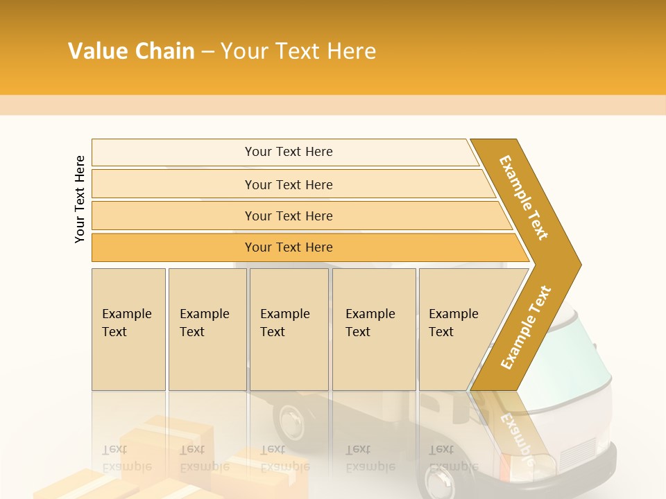 A Truck And Cardboard Box PowerPoint Template